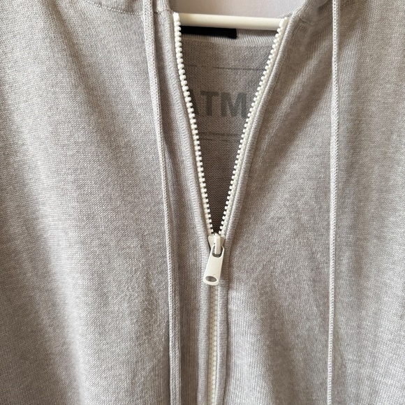 ATM ANTHONY THOMAS MELILLO PONCHO HOODIE SWEATER 1/4 ZIP MINIMALIST CASUAL XS S - Picture 6 of 12